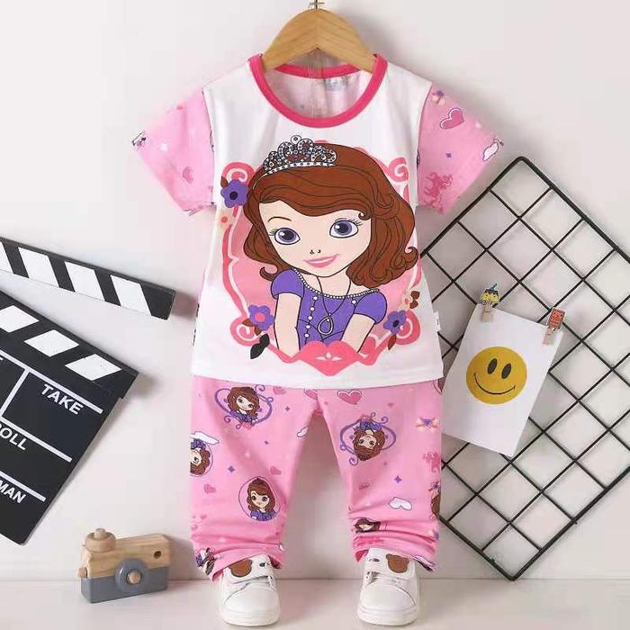 Gambar Setelan Baju Tidur Anak Perempuan / Piyama Anak Usia 1 s.d 9 Tahun - SOFIA, 55 dari Deliokids undefined 3 Tokopedia