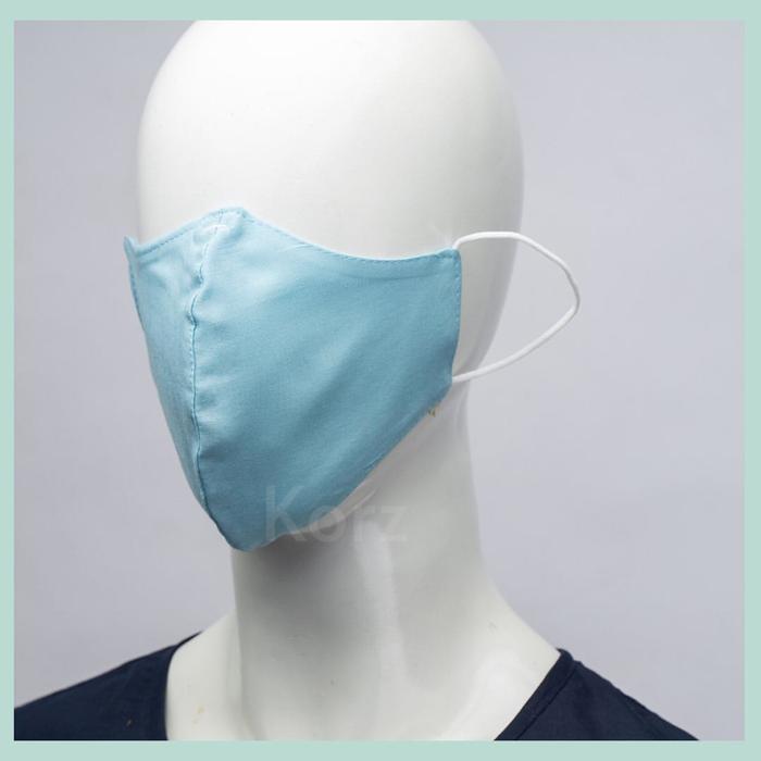 Gambar BlueButton 5 Pc Masker Kain 2 Ply Anti Air - earloop blue dari BlueButton undefined Tokopedia