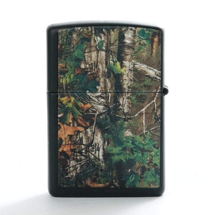 Gambar Zippo Custom Lighter - Matte Black Realtree Camouflage Forest Hunting dari Willytok undefined Tokopedia