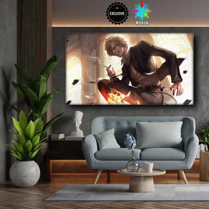 Gambar Hiasan Dinding Pajangan Poster Kayu One Piece Sanji - Sanji Smoke 1, Set B dari Mokun Poster Custom undefined Tokopedia