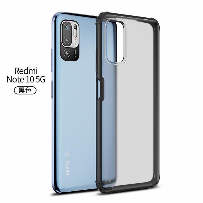 Gambar Case Xiaomi Redmi Note 10 5G Soft Case Transparent Matte Wlons - Hitam dari Benny Acc undefined Tokopedia