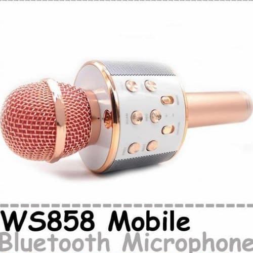 Gambar Q7-1 Mic Wireless Bluetooth Karaoke LED Microphone Speaker Berat Prod dari ryocelll undefined Tokopedia