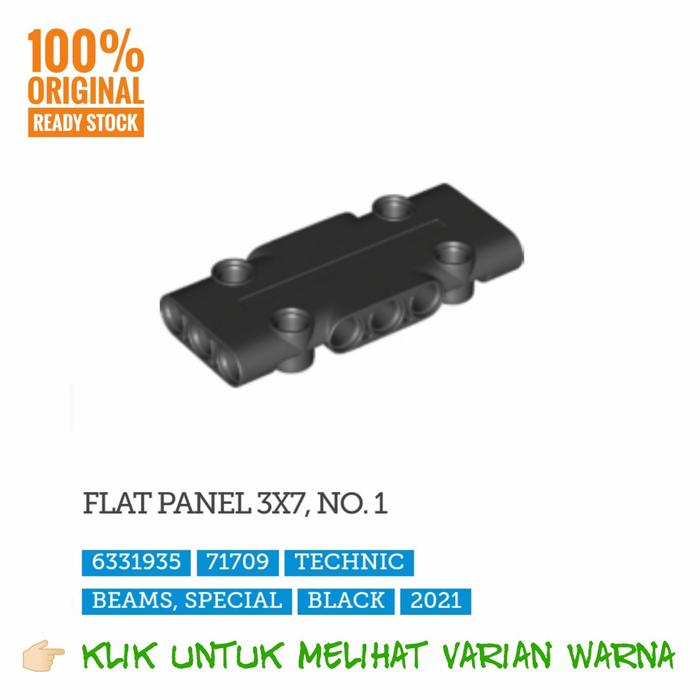 Gambar Lego Part 71709 Technic, Panel Plate 3 x 7 x 1 - Hitam dari Lil-McBrick undefined Tokopedia