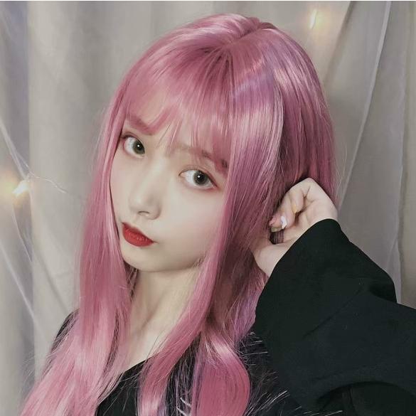 Gambar WIG COSPLAY BASE LURUS PONI SEALIS - ROSE PINK dari Rufus Sefirosu undefined Tokopedia