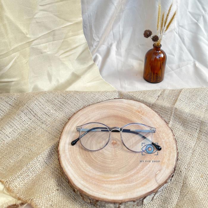 Gambar Kacamata Minus "Momo" Anti Radiasi Blue Ray Cylinder Wanita Fashion - Bening / Clear, Frame Saja dari MyEyeShop undefined Tokopedia