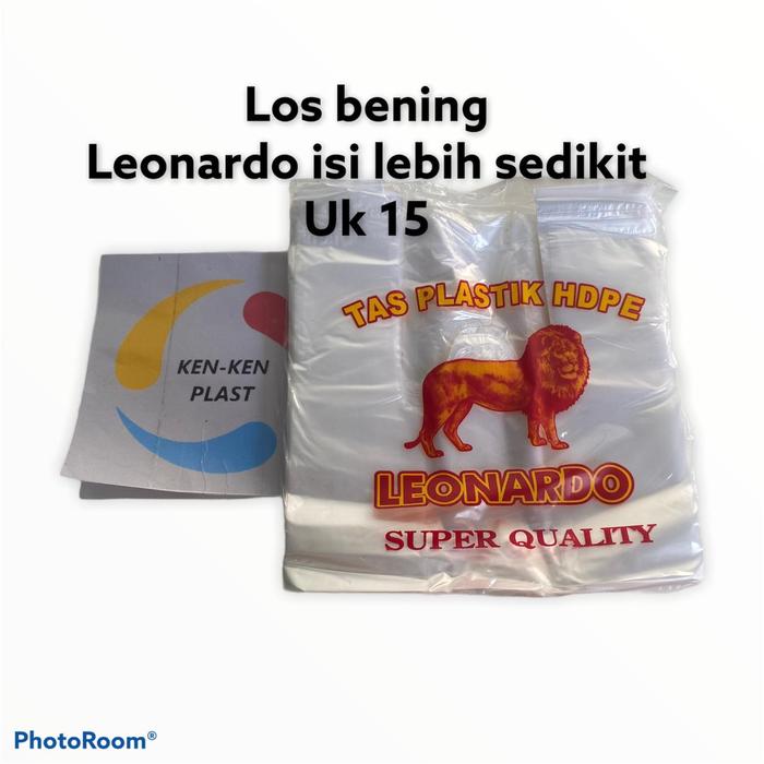 Gambar KANTONG PLASTIK KRESEK BENING LOS LEONARDO @150GR 1 BALL 200 PAK - UK 15 dari Owenplast undefined Tokopedia