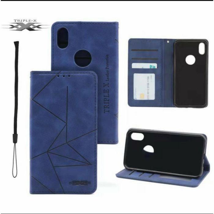 Gambar Flip case Vivo Y12 Y11 Y17 Y12i Y15 Y19 flip case magnet autolock - Biru, Y11 dari Tripel x Part undefined Tokopedia