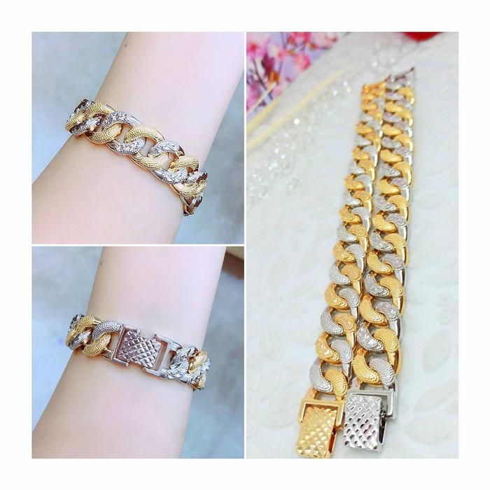 Gambar Gelang Rantai Wanita Fashion Model Terbaru Anti Karat dan Anti Luntur - Kombinasi dari Blinkjewelry88 undefined Tokopedia