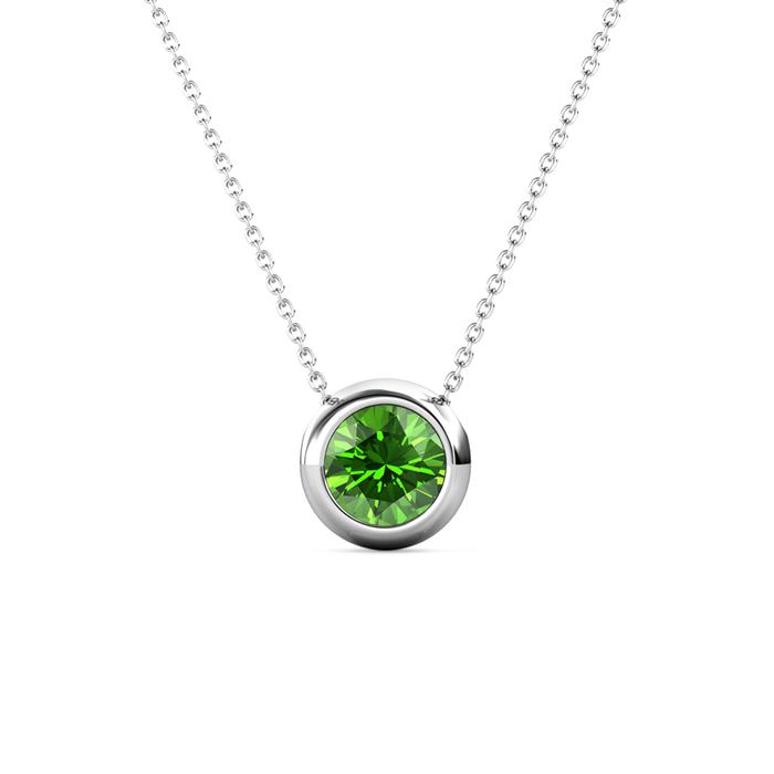 Gambar Birth Stone Moon Pendant - Kalung Crystal by Her Jewellery - Peridot dari Her Jewellery undefined Tokopedia