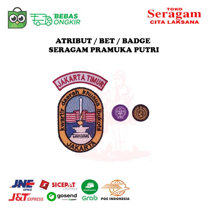 Gambar Atribut / Bet / Badge / Tanda Pengenal Bordir Seragam Pramuka - Putri dari seragamcitalaksana undefined Tokopedia