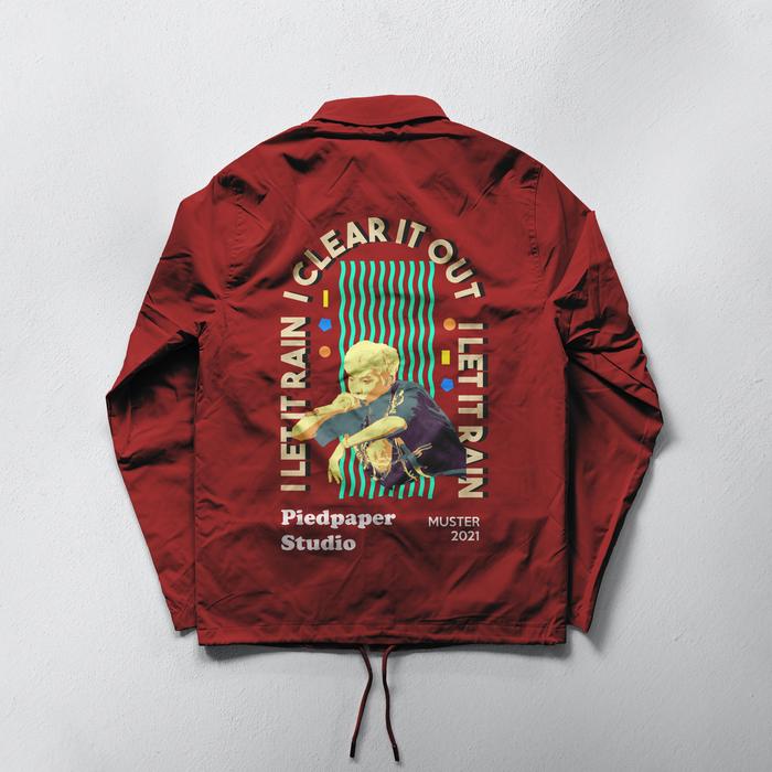 Coach Jacket Bts Windbreaker Jacket Bts Jacket Logo BTS ARMY