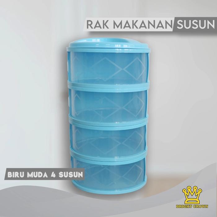 Gambar Tudung Saji 3 susun dan tudung saji 4 susun - biru 4 susun dari ZaakirahOlshopy undefined Tokopedia