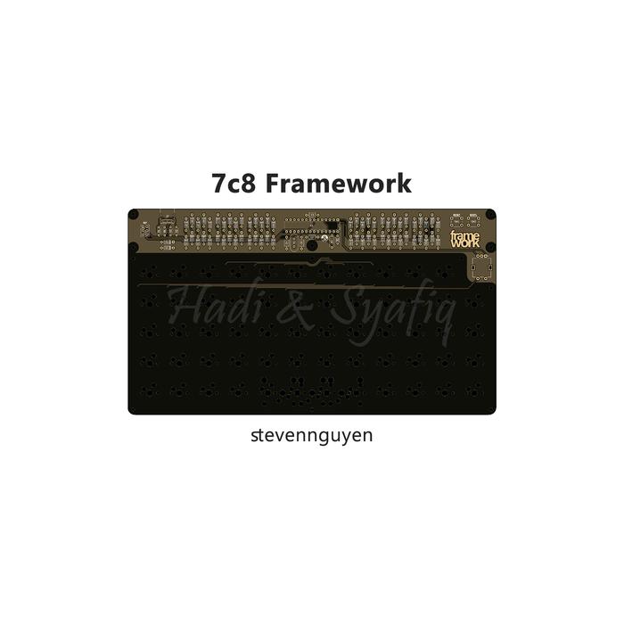 Gambar 7c8 framework ortholinear mechanical keyboard pcb dari hadi & syafiq undefined Tokopedia