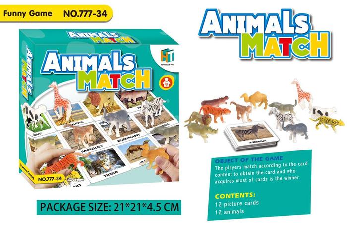 Gambar MEMORY MATCHING GAME - 777-18 MAINAN MENGINGAT GAMBAR / DAYA INGAT ANA - ANIMAL MATCH dari D'Best Toys undefined Tokopedia