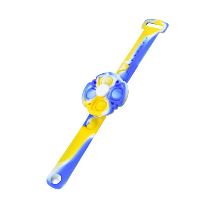 Gambar OPPOLIA Gelang pop it rainbow Fidget Spinner Pop It rainbow oddler Toy - Kuning dari Oppolia undefined Tokopedia