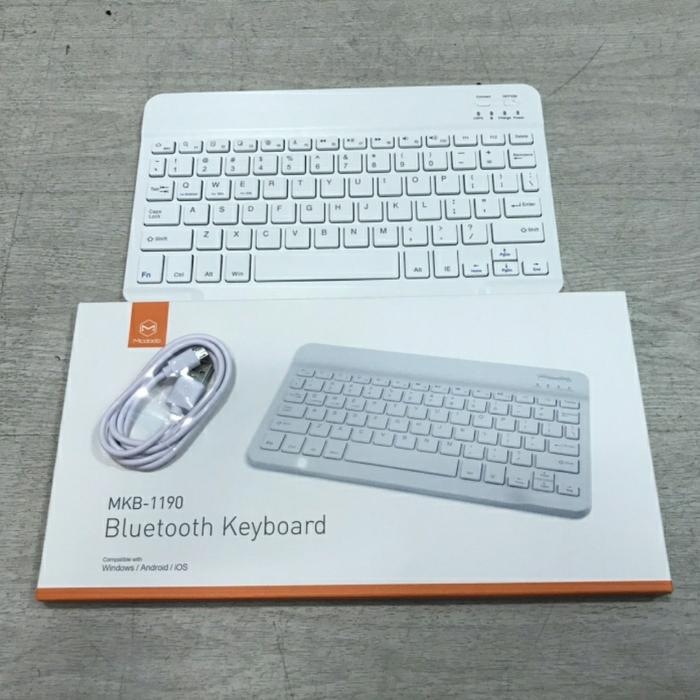 Gambar Bluetooth Keyboard Bluetooth ROBOT KB10 /NYK BT90/ McDodo MKB-1190/Dll - McDodo White dari Digitalcity undefined Tokopedia