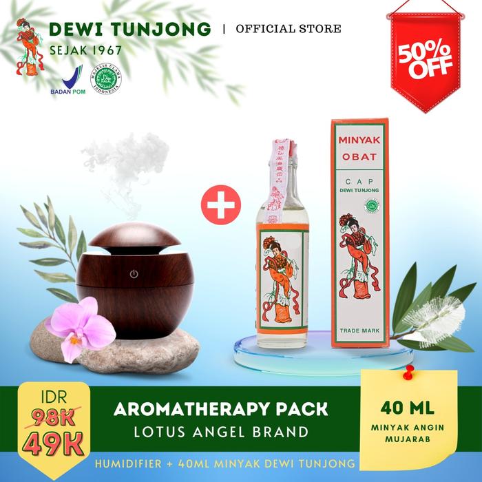 Gambar Aromatherapy Diffuser + Minyak Dewi Tunjong 40ml - Dark Brown dari Dewi Tunjong undefined Tokopedia