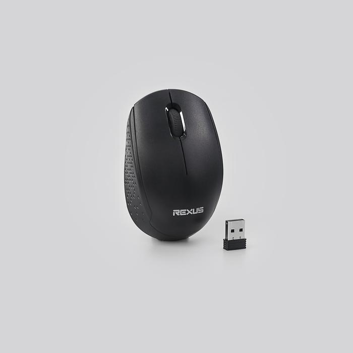 Gambar Rexus Q30 Mouse Wireless Silent Click untuk Laptop & Komputer. Hening, hemat energi, 360 derajat operasional, baterai AA praktis. - Hitam dari Rexus Official Shop undefined Tokopedia