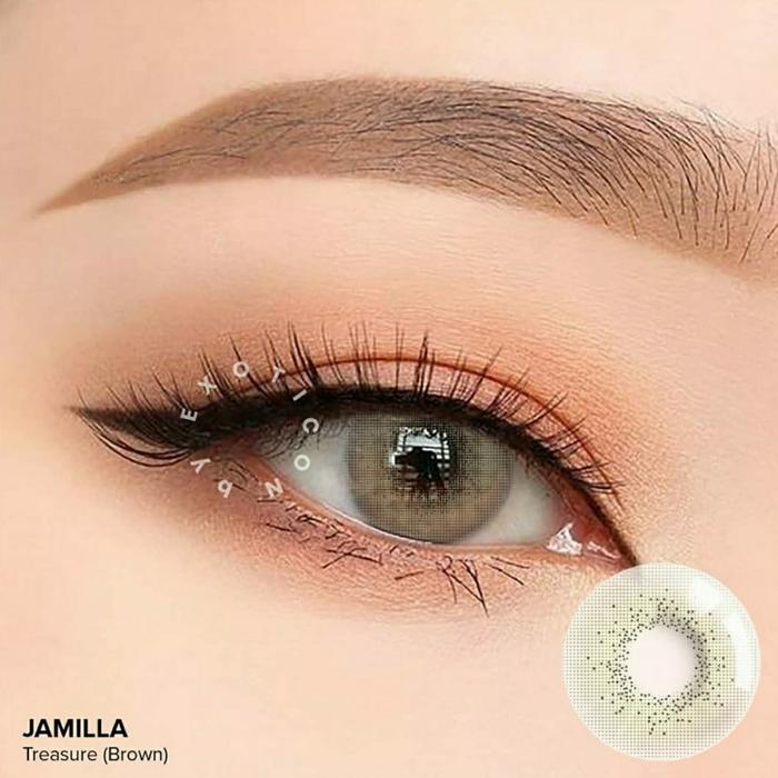 Gambar Softlens X2 JAMILLA by EXOTICON 14.5 MM Softlens Soflen JAMILLA JAMILA - Treasure Brown, NORMAL dari Kacamata Medan undefined Tokopedia