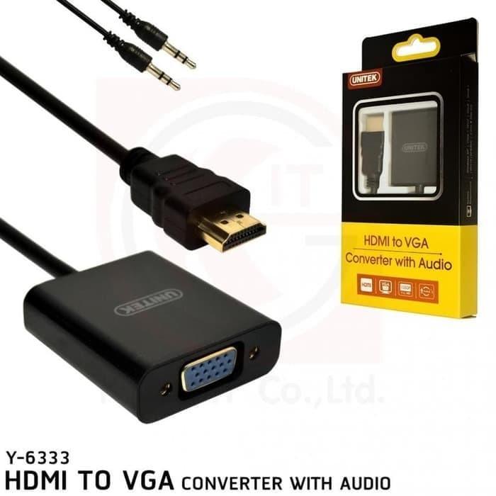 Unitek Y-6333 Y6333 Hdmi To Vga Converter With Audio