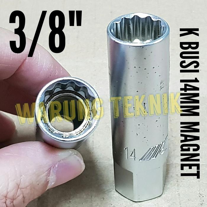 Gambar JTC 4179 MAGNETIC SPARK PLUG SOCKET KUNCI SOK BUSI MAGNET 14 MM 3/8"DR dari warungteknik undefined Tokopedia