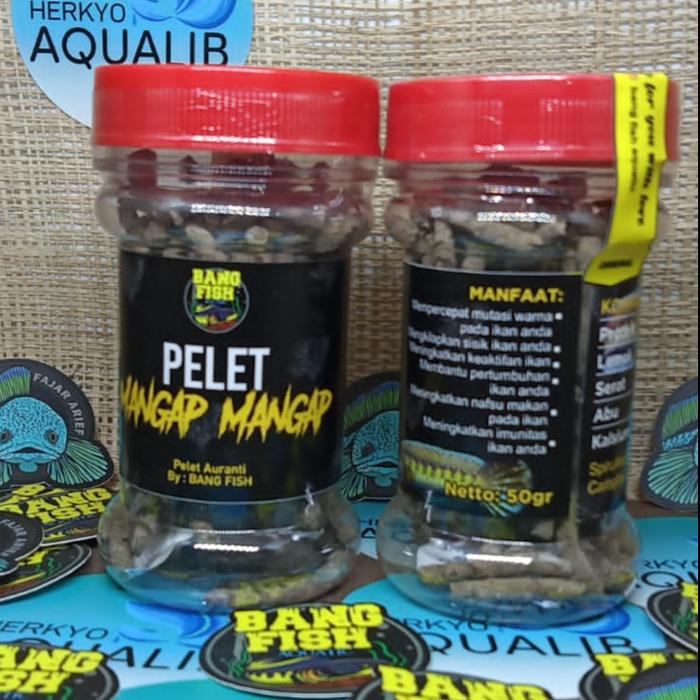 Gambar Pelet Auranti Mangap - Mangap Bang Fish X Fajar Arief - 50 gr dari HerkyoAqualib undefined Tokopedia