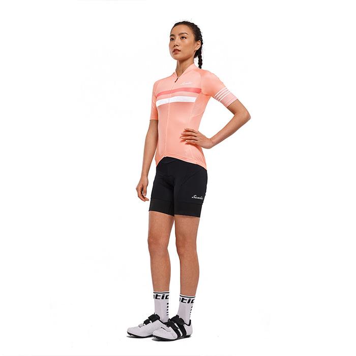 Gambar Santic Jersey Sepeda Wanita ST-WL1C02170 Original Road Bike MTB Bahan Polyster 90% Nyaman Cepat Kering Trendy - Pali Pink, L dari edconline undefined Tokopedia