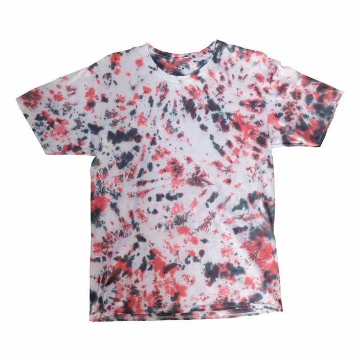 Jual Tie Dye T-shirt Marble Red Black 
