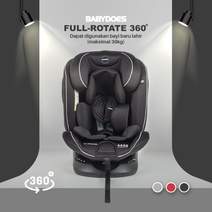 Gambar Babydoes Carseat Full Rotate Isofix / Kursi Mobil Car Seat Anak Bayi - Black dari Baby Galore undefined Tokopedia