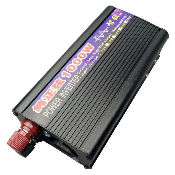 Gambar Power Inverter Pure Sine Wave PSW DC 12V to AC 220V 1000W Aki / Mobil - Hitam dari Homesioofficial undefined Tokopedia