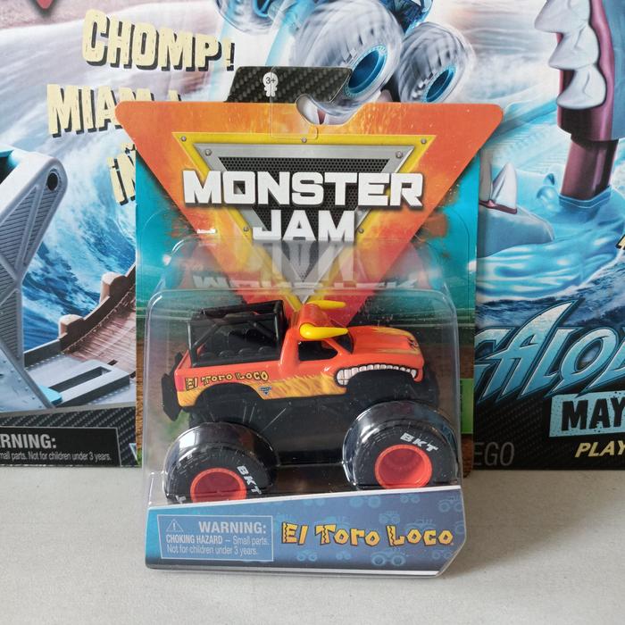 Spinmaster MonsterJam El Toro Loco Ride Truck di Toys Tokopedia