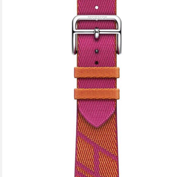 Jual Apple Watch Hermes Jumping Single Tour Leather Orange, 44mm