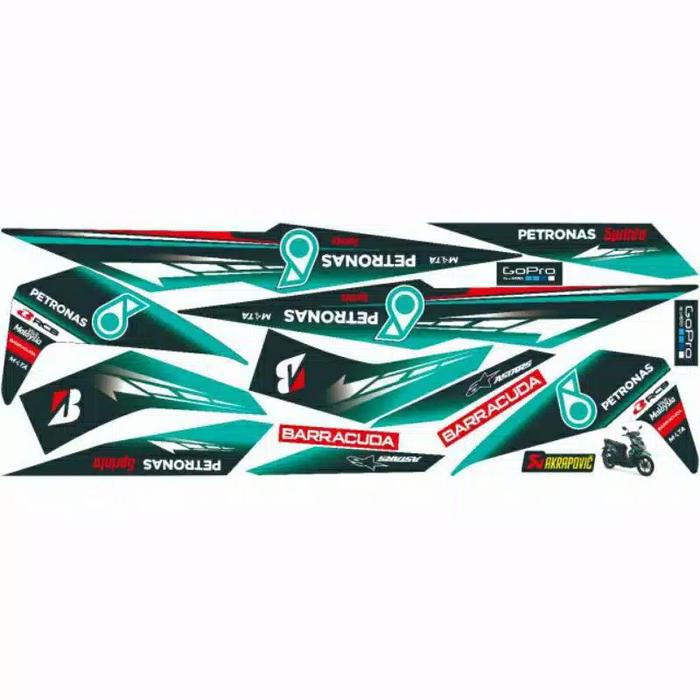Gambar STRIPING STICKER HONDA BEAT ESP / STREET / ECO / FI Motorcycle - tosca dari MubaroqSTRIPING undefined Tokopedia