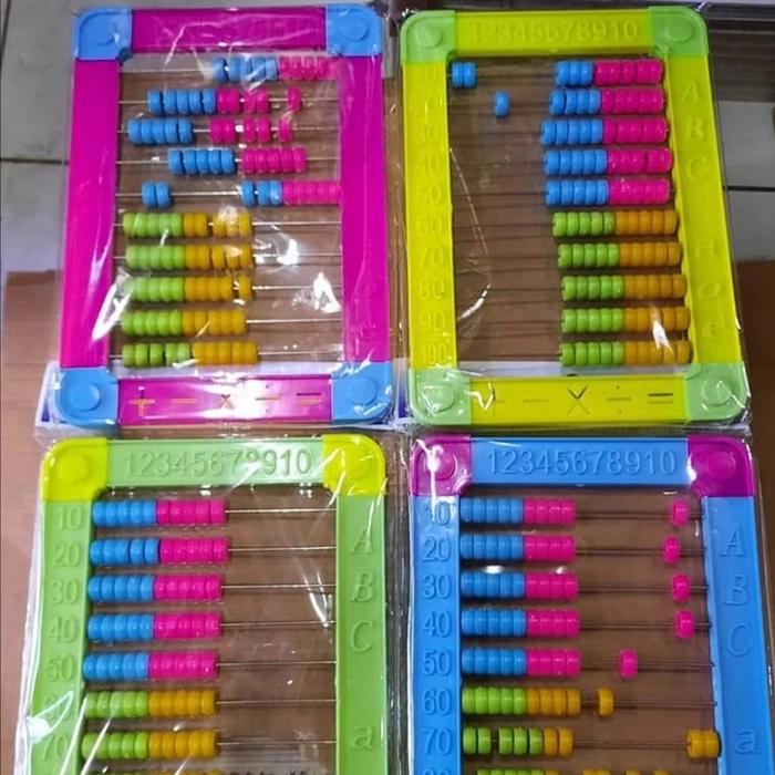 Gambar Alat Itung Sempoa Besar - sempoa import - alat hitung anak - kecrekan dari Sukses Stationary jatinegara undefined Tokopedia