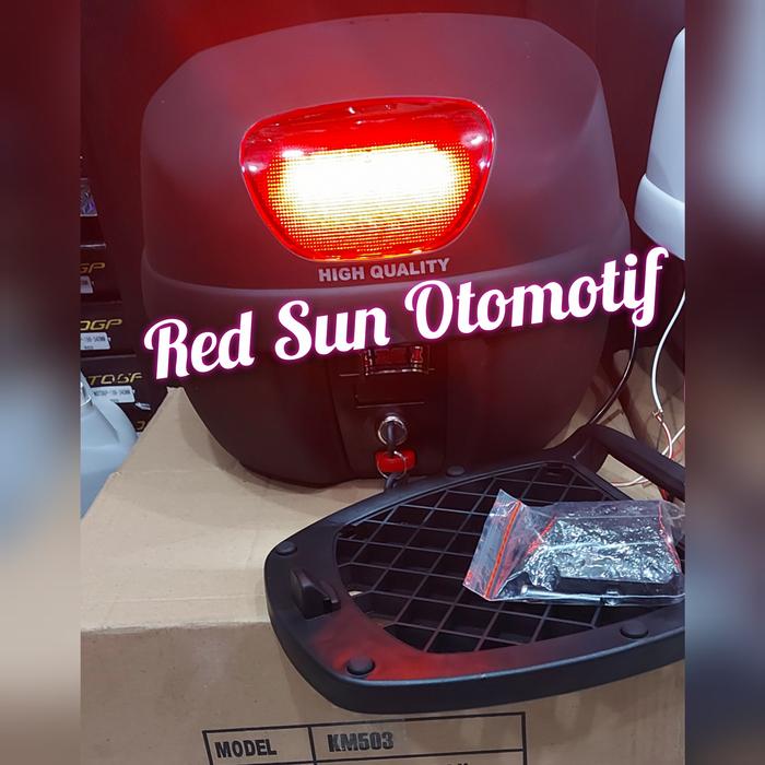 Gambar Box motor KMI 503 + base plate Mio Vario Beat Scoopy Genio supra fino - Hitam dari Red Sun Otomotif undefined Tokopedia