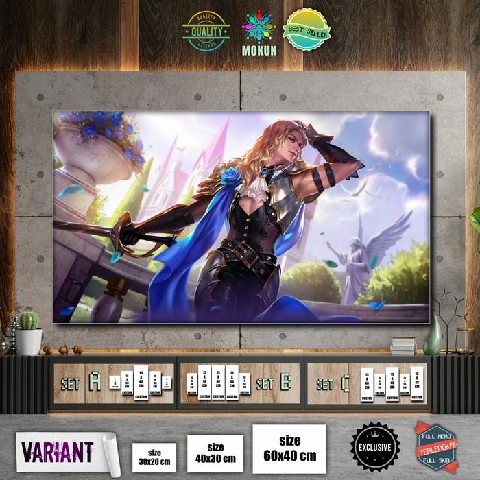 Gambar Hiasan Dinding Pajangan Poster Kayu Mobile Legends Lancelot - Lancelot, Set B dari Mokun Poster Custom undefined Tokopedia