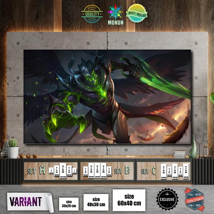 Gambar Hiasan Dinding Pajangan Poster Kayu Mobile Legends Argus - Argus, Set A dari Mokun Poster Custom undefined Tokopedia