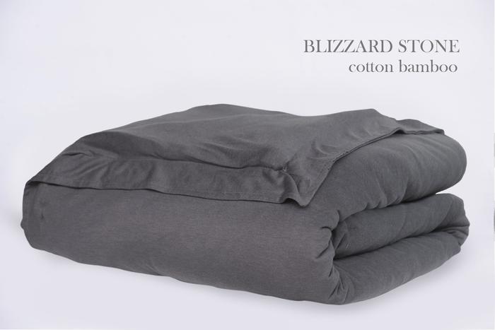 Gambar PO TWIN naim sleep weighted blanket set (inner blanket+ Cotton Bamboo) - Blizzard Stone, 6,5 Kg dari Naim Sleep Weighted Blanket undefined Tokopedia