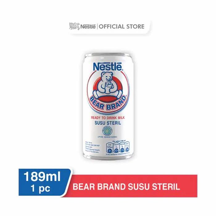 Gambar NESTLE BEAR BRAND Susu Sapi Steril Siap Minum Putih Kaleng 189ml dari Jevan Shop1 undefined Tokopedia