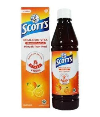 Gambar Scott Emulsion Original - Vita (Jeruk) - 400ml - Jeruk (Vita) dari Kereta Borong undefined 4 Tokopedia