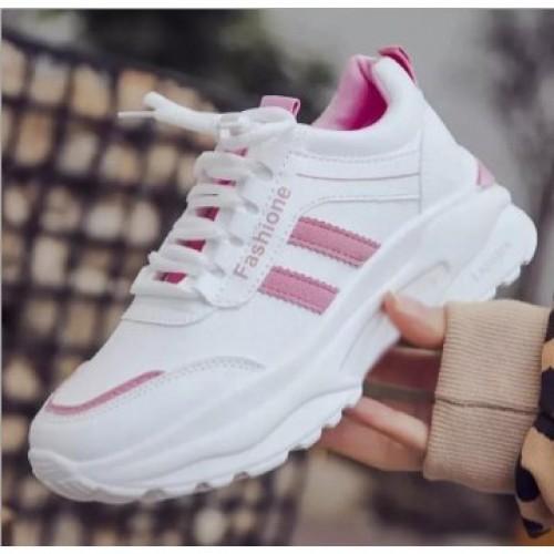 Gambar Sepatu sniker korea wanita casual sporty terbaru BG-860 - Putih Pink, 37 dari bliyes undefined Tokopedia