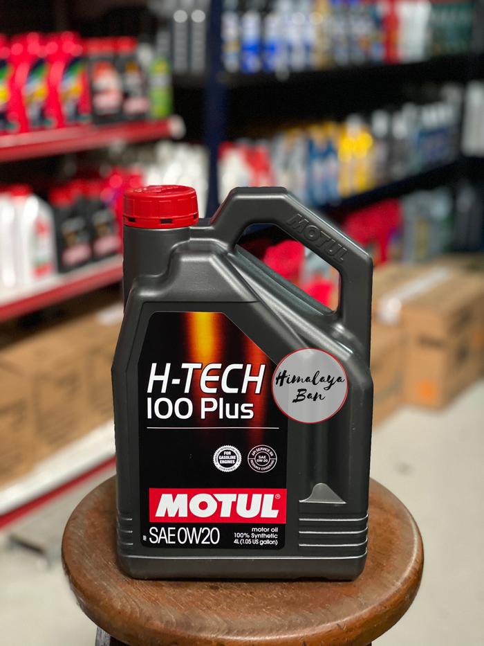 Gambar Oli Mesin Motul H Tech 100 Plus 0W 20 Bensin Full Synthethic (4 Liter) dari Fujiyama Ban undefined Tokopedia