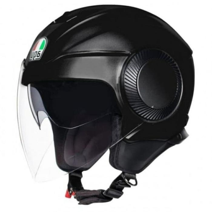 AGV ORBYT MATT BLACK | HELM HALF FACE 