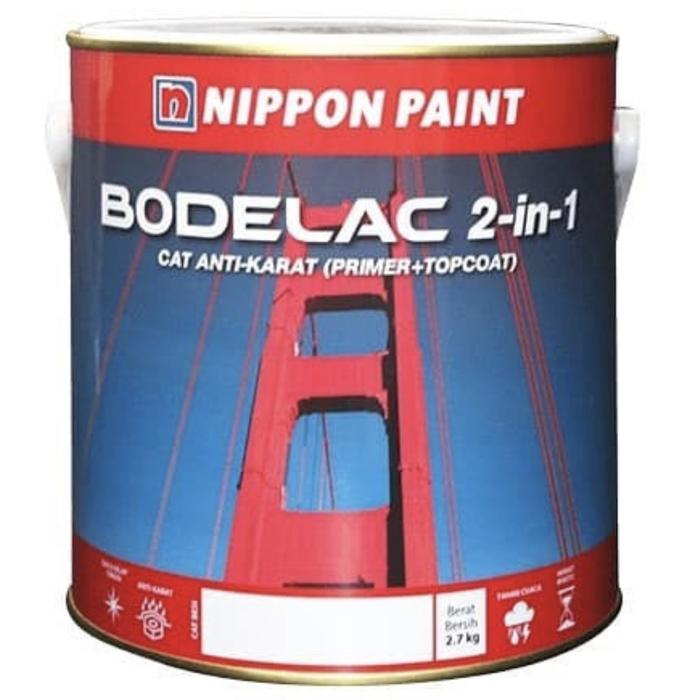 Gambar Cat Kayu dan Besi Anti Karat Nippon Bodelac 2 in 1 netto 1kg - White dari Sinar Baru GS undefined Tokopedia