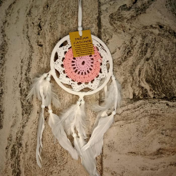 Gambar Dream Catcher Hiasan Dinding Unik diameter 12cm home decor - Lingkaran dari D&A Mart undefined Tokopedia