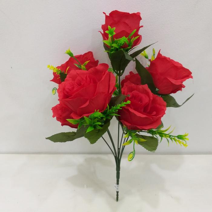 Gambar Bunga Rose Artificial - Bunga Rose Palsu - Bunga Bosque Rose - Merah dari All Nice Flower and Decoration undefined Tokopedia