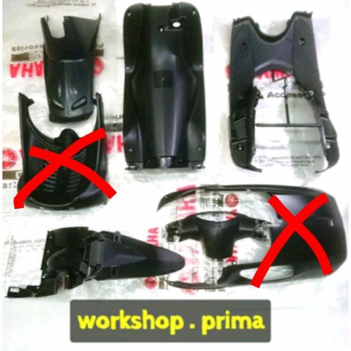 Gambar PAKET BODY KASAR- BODI BORDES- KULIT JERUK- DEK MIO SPORTY- ORIGINAL Y - Hitam tidak Ful dari Workshop Prima undefined Tokopedia