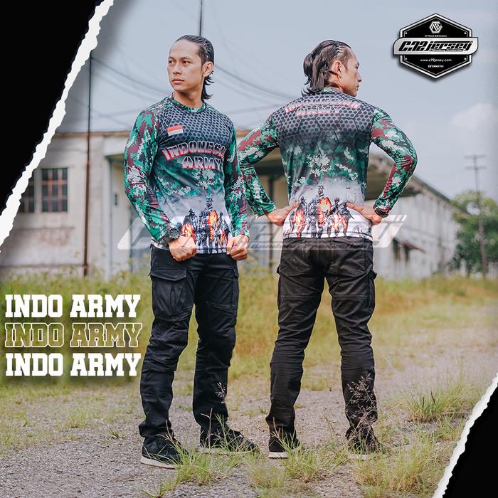 Gambar INDONESIAN ARMY LORENG RAIDER FULLPRINT LENGAN PANJANG C72 - M dari C72 JERSEY undefined Tokopedia