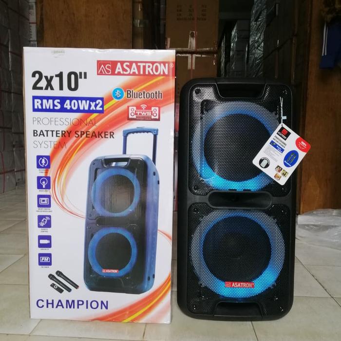 ASATRON RMS 40W x 2 Speaker Portable 