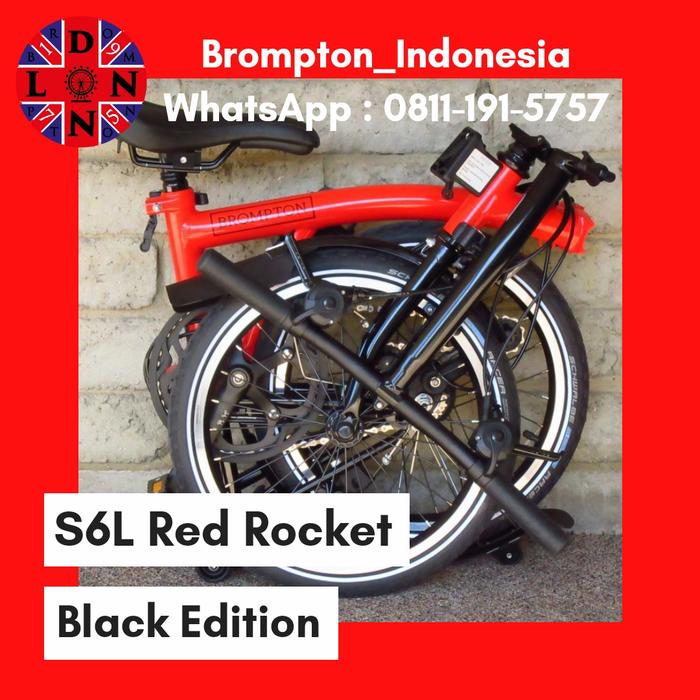 Jual Sepeda Lipat Brompton S6L S6R M6L M6R H6L H6R Red Rocket